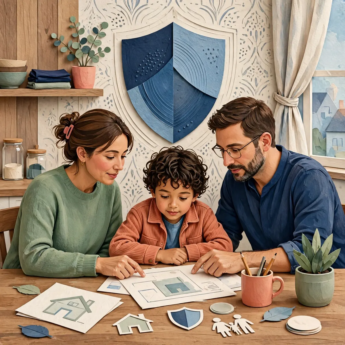 Family protected by life insurance